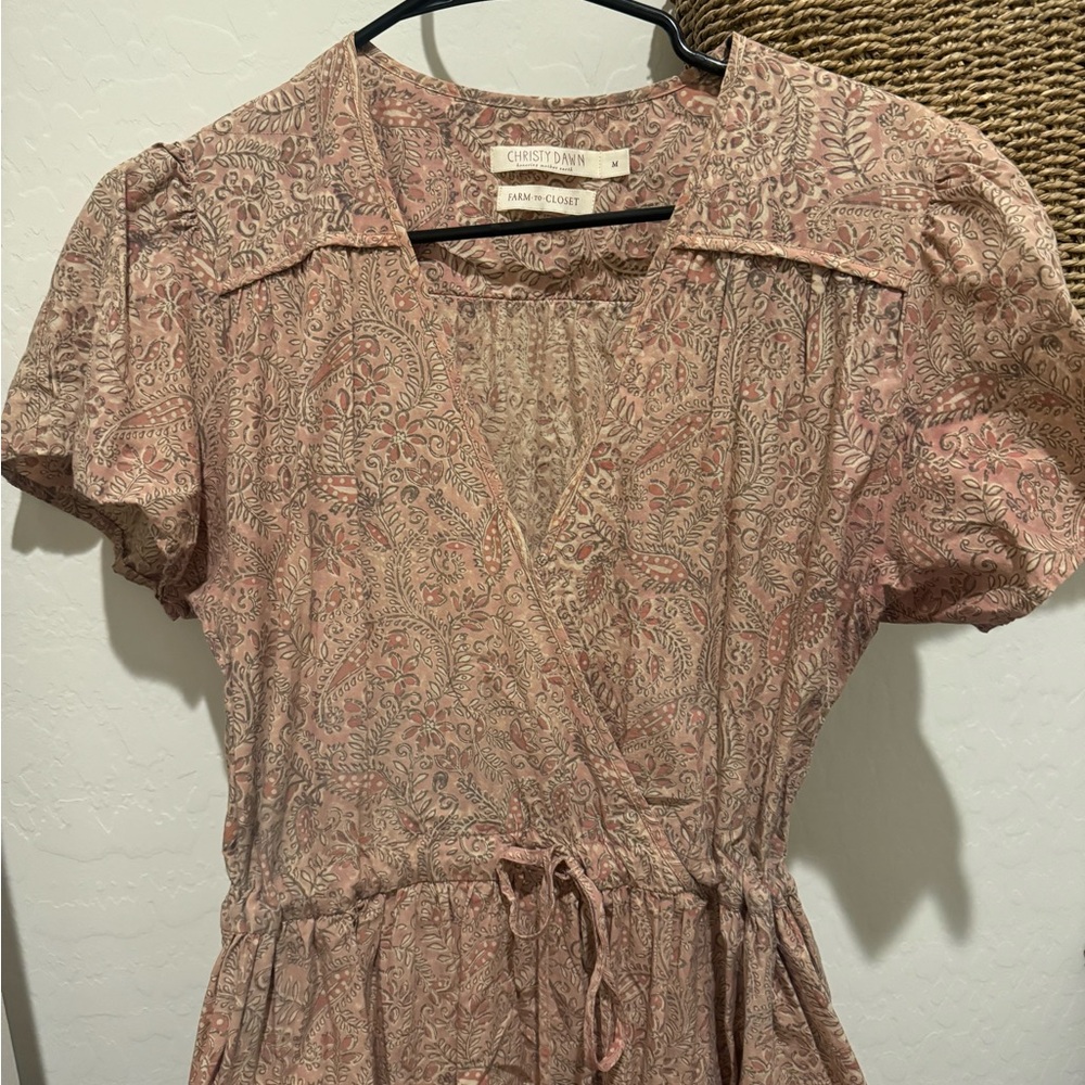 Christy Dawn Pink Paisley Floral Maxi Dress